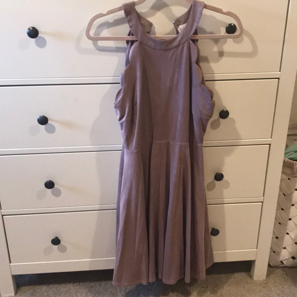 Beautiful suede dress